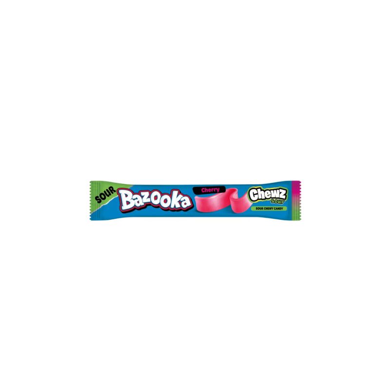 Bazooka Chewz Sour Bar Cherry (60 x 14g)
