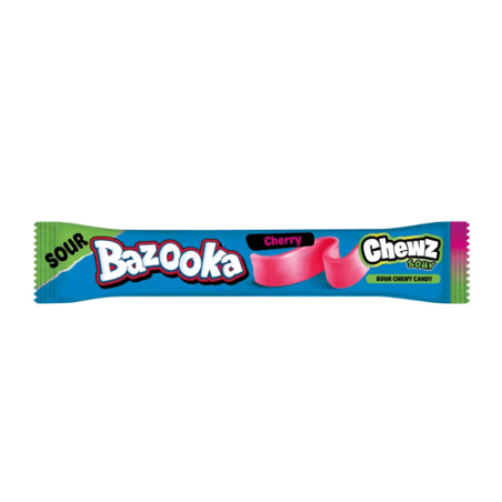 Bazooka Chewz Sour Bar Cherry (60 x 14g)