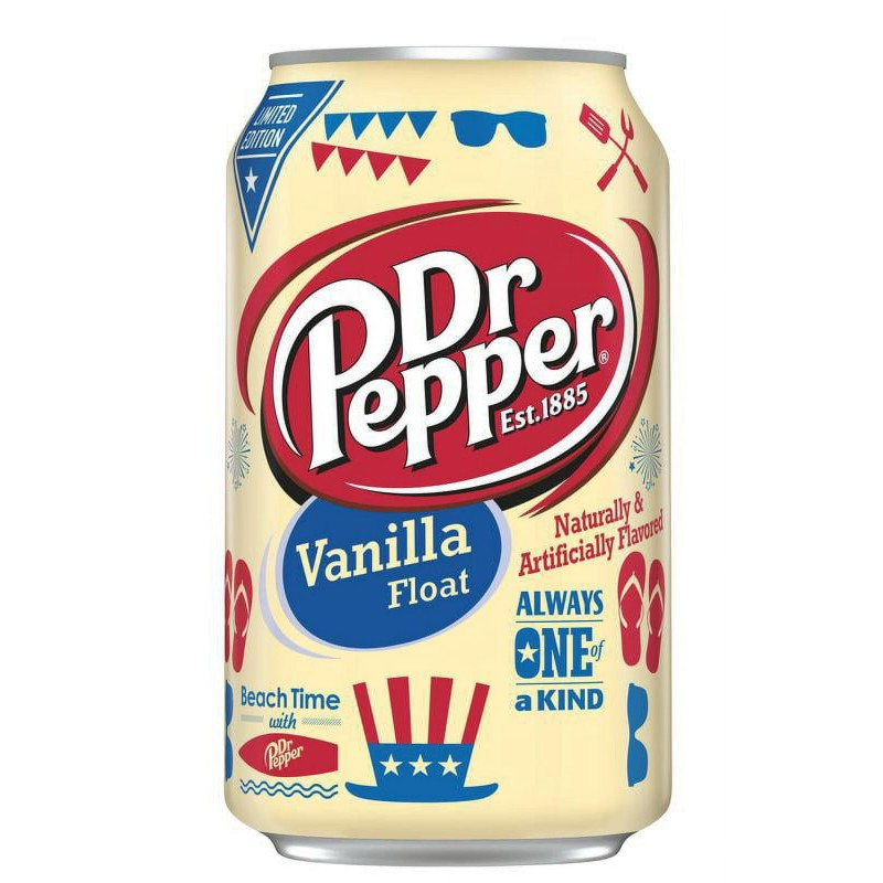 Dr Pepper Vanilla Float Soda USA 12oz (12x355ml)