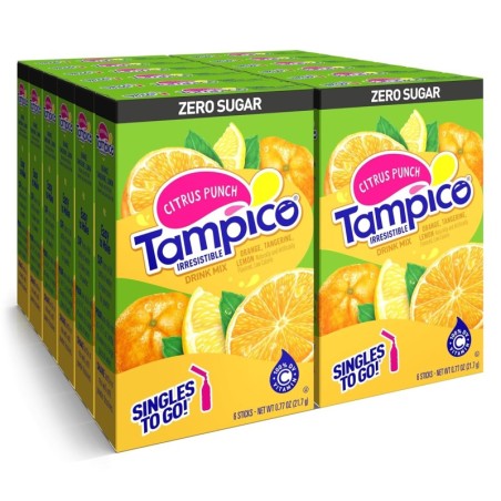 Tampico Drink Mix Citrus Punch Flavour Zero Sugar Sachets USA (6 Sticks) (12x21.7g)