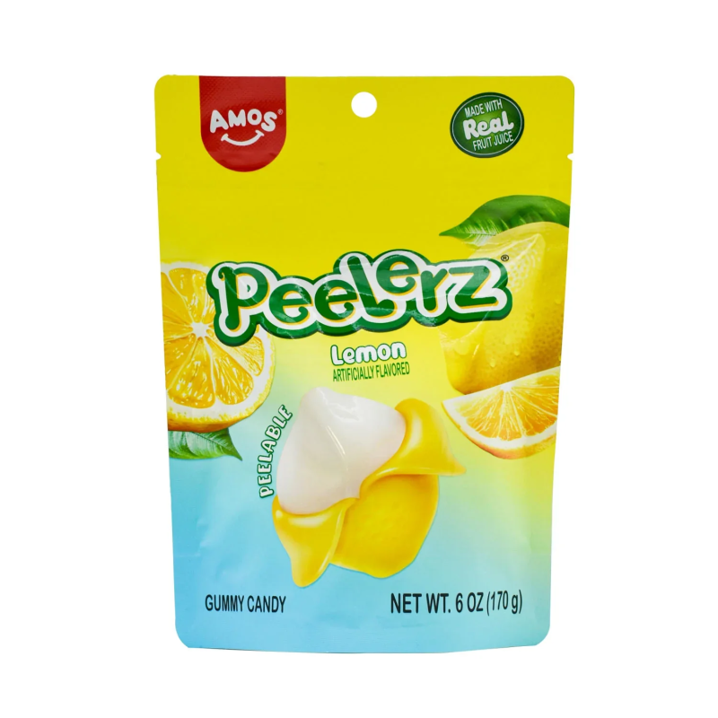 Amos Peelerz Lemon Peg Bag 6oz USA (12x170g)