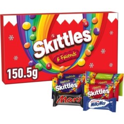 Skittles and Friends Sweets Medium  Christmas Selection Box 150g