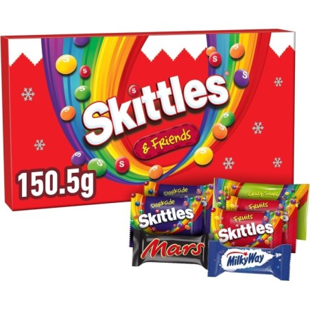 Skittles and Friends Sweets Medium  Christmas Selection Box 150g