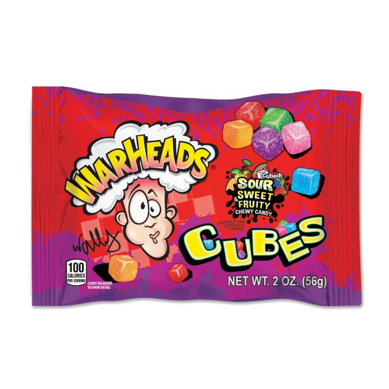 Warheads Sour Chewy Cubes 56g