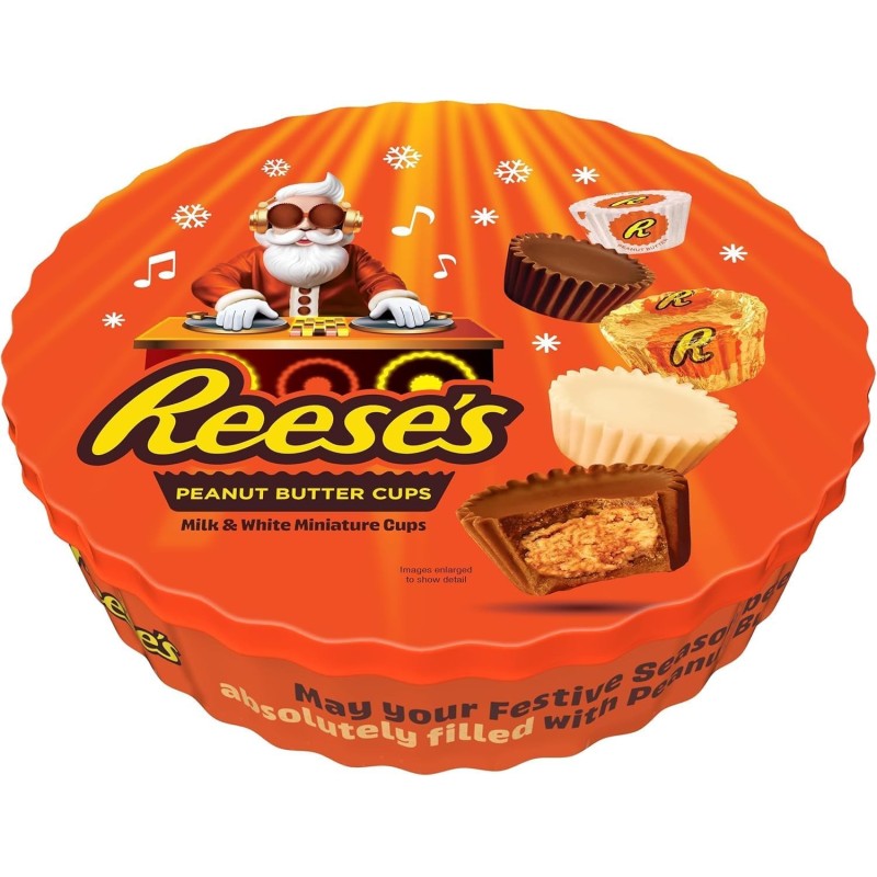 Reese's Peanut Butter Miniatures Christmas Gift Tin 309g