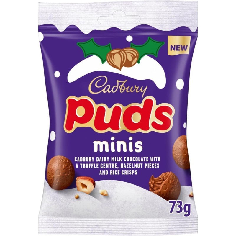 Cadbury Dairy Milk Chocolate Mini  Puds Bag 73g