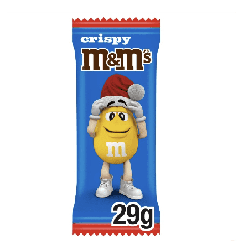 M&M's Crispy Milk Chocolate Christmas Santa Treat 29g