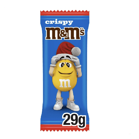 M&M's Crispy Milk Chocolate Christmas Santa Treat 29g