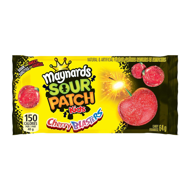 Maynards Sour Patch Kids Sour Cherry Blasters (CAN) 64g - Inner