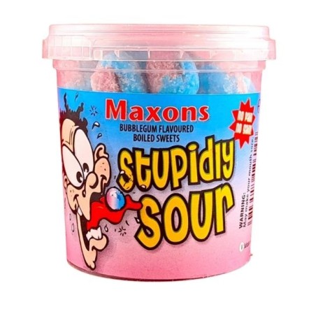 Maxons Stupidly Sour Bubblegum 100g