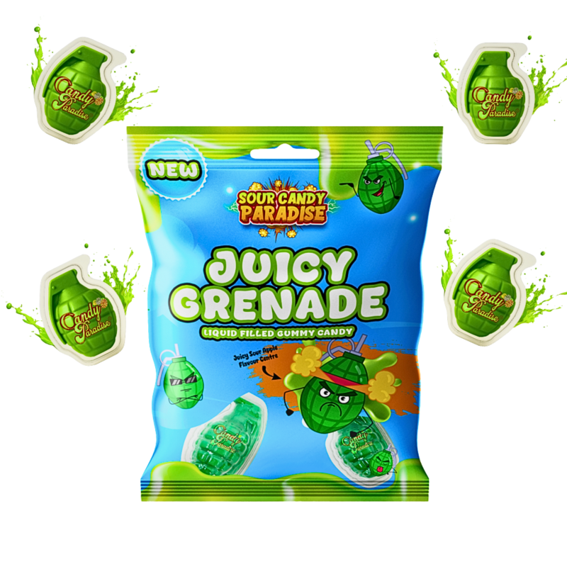 Candy Paradise Juicy Grenade Peg Bags (12 x72g)