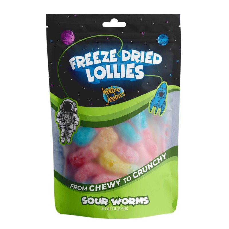 Noomz Freeze Dried Sour Worms 110g