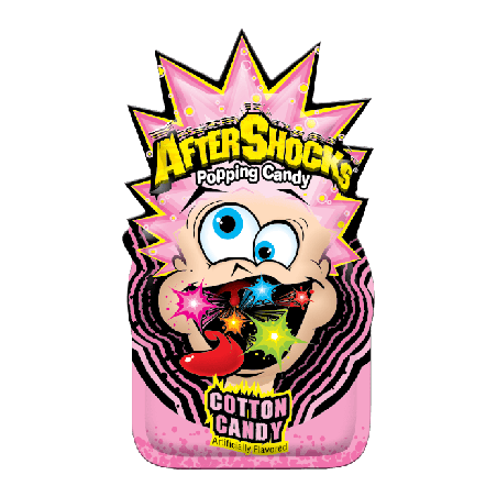 Aftershocks Popping Candy Cotton Candy (8 x 24 x 9g)