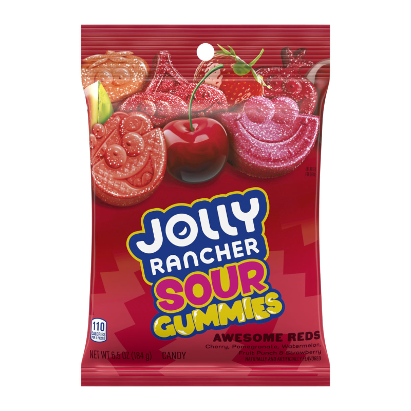 Jolly Rancher Gummies Sour Awesome Reds 184g