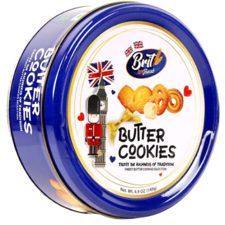 BRIT TREAT BUTTER COOKIES 24x140gr.