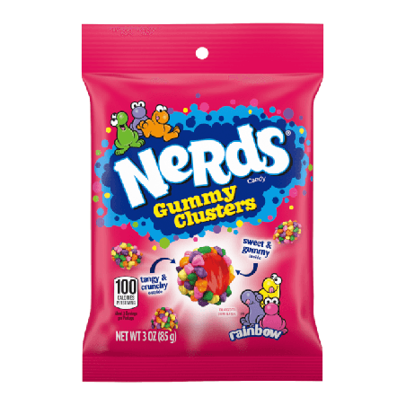 Nerds Gummy Clusters rainbow 85g