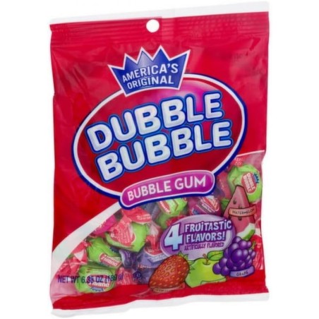 Dubble Bubble 4 Flavors Peg Bag 180g
