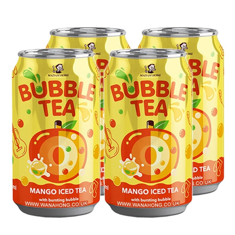 Madam Hong Bubble Tea Mango Iced 320ml