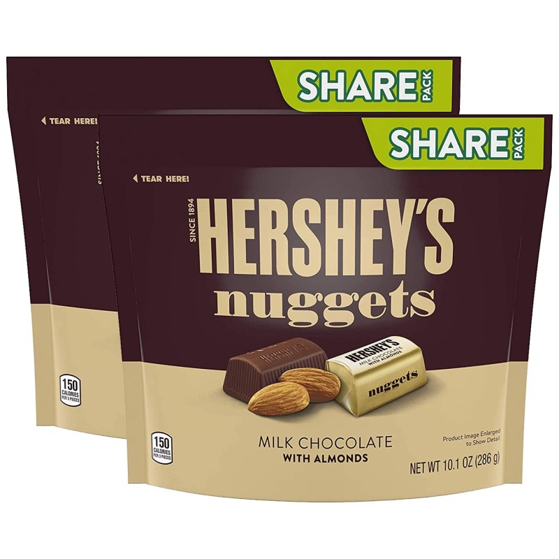 Hershey's Nuggets Milk Chocolate with Almonds 286g