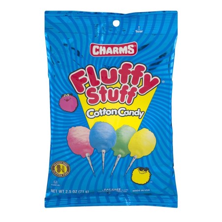 Charms Fluffy Stuff Cotton Candy 12ct 70g