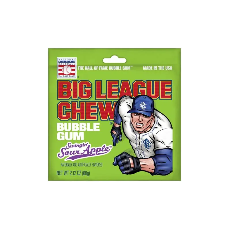 Big League Chew Swingin' Sour Apple 60g