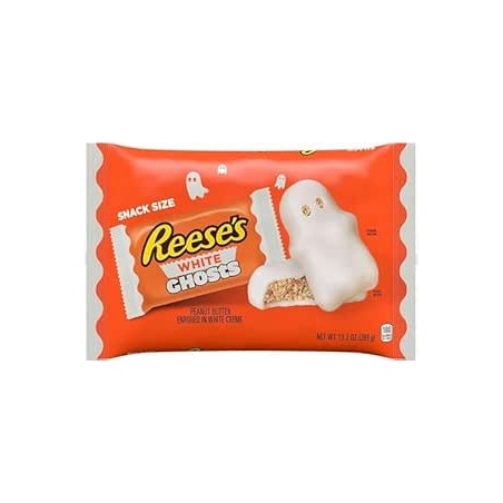 Reese's Peanut Butter White Ghosts Snack Size 1 buc
