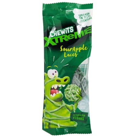 Chewits Xtreme Sour Apple Laces 160g