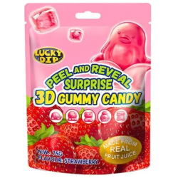 Peel & Reveal Surprise ЗD ummy Сапdу StrаwЬеrry Flavour(l0x75g)