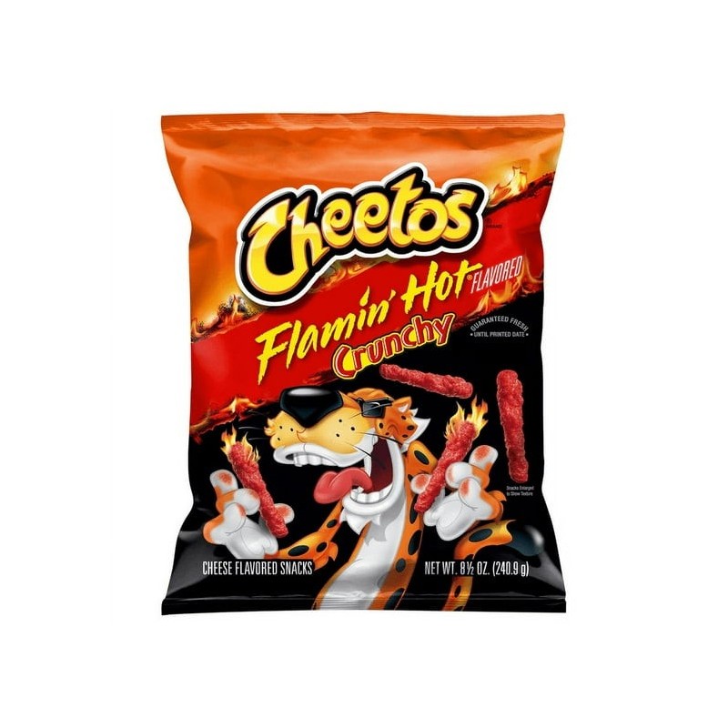 Cheetos Crurlchy Flаmiп Hot USA-(226gx 10)