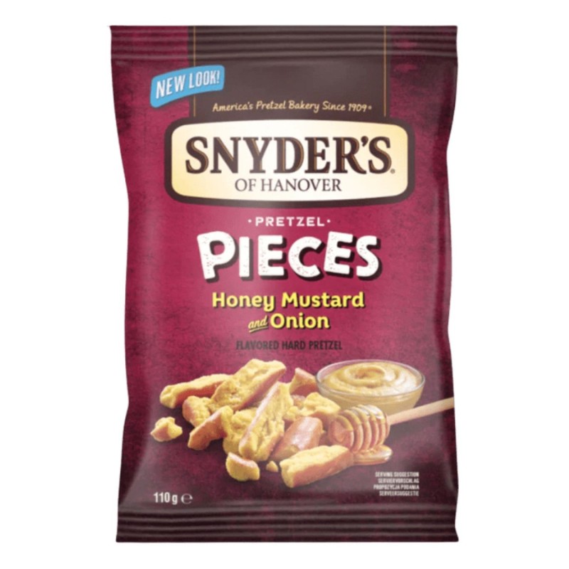 Snyder's Pretzel Pieces Honey, Mustard &Onion (10 x 110g)