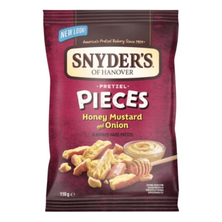 Snyder's Pretzel Pieces Honey, Mustard &Onion (10 x 110g)