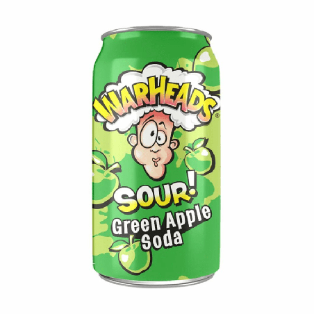 Warheads Green Apple Soda 330ml