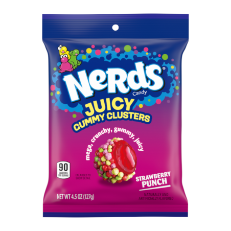 Nerds Juiced Gummy Clusters Peg Bag 128g
