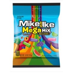 Mike & Ike Mega Mix Peg Bag 142g -