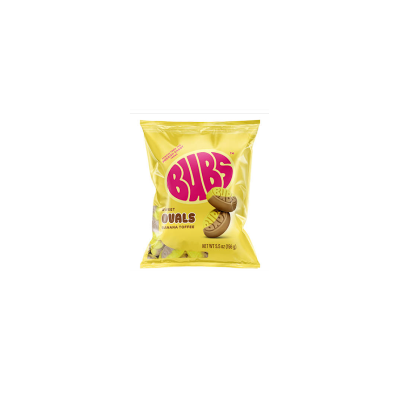 Bubs Sweet Ovals Banana Toffee 156g