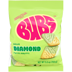 Bubs Sour Diamond Tutti Frutti 156g
