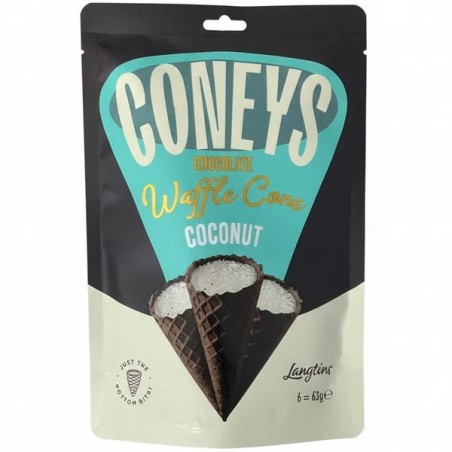 Coney's Chocolate Waffle Cone Coconut 63g