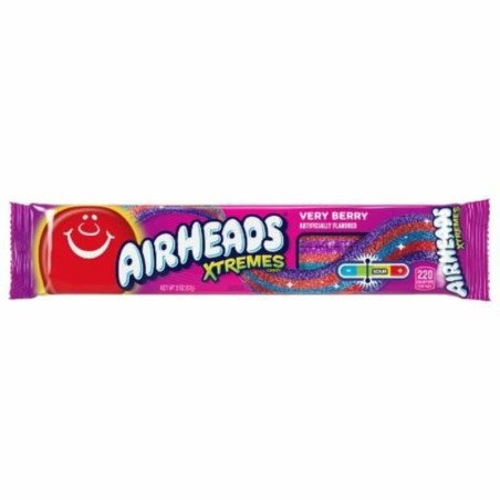 Airheads Xtremes Belts Very Berry 57g