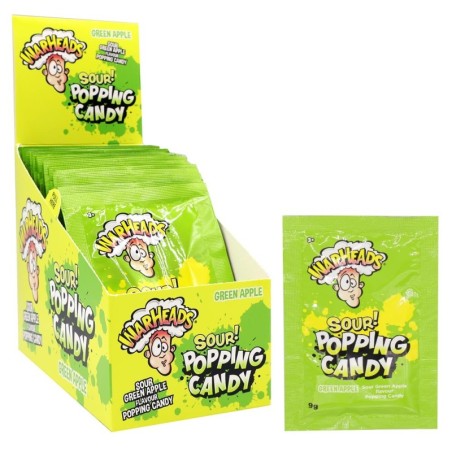 Warheads Sour Popping Candy Green Apple 9g