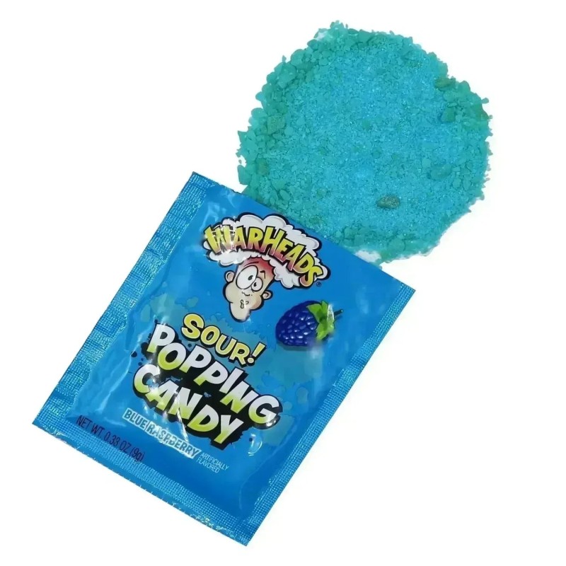 Warheads Sour Popping Candy Blue Raspberry 9g