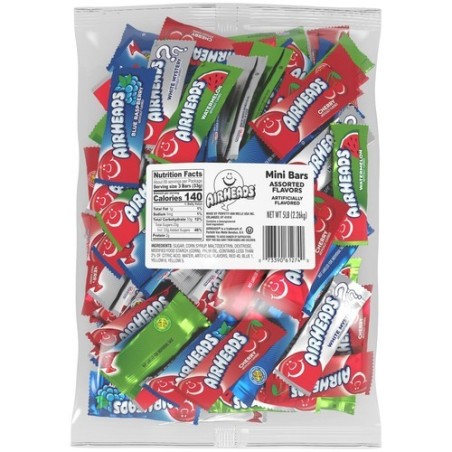 Mini Airheads Bulk Bars Assorted 2.27Kg Bag