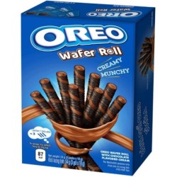 Oreo Chocolate Cream Filled Wafer Rolls 54g