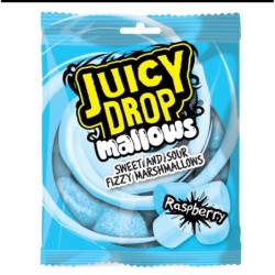 Bazooka Juicy Drop Mallows Raspberry 100g