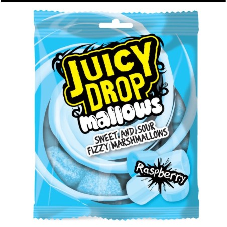 Bazooka Juicy Drop Mallows Raspberry 100g