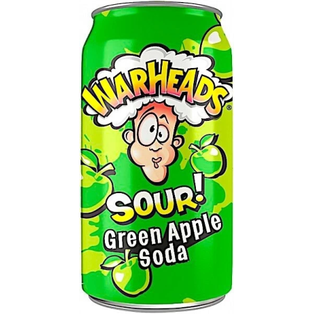 Warheads Sour Green Apple Soda 330ml â