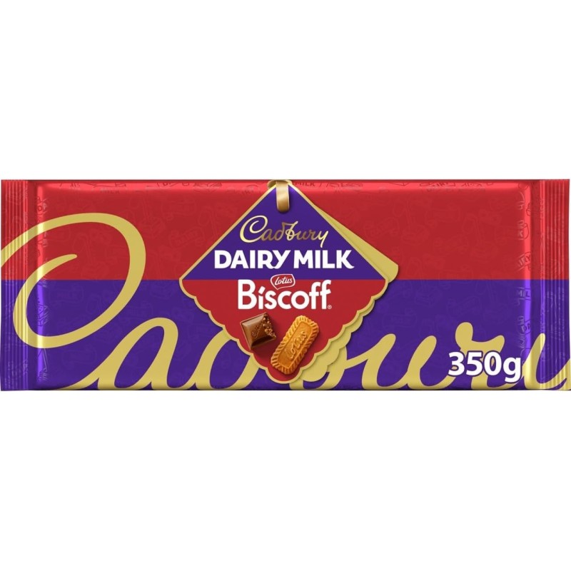 Cadbury Dairy Milk Biscoff Chocolate  Bar 350g
