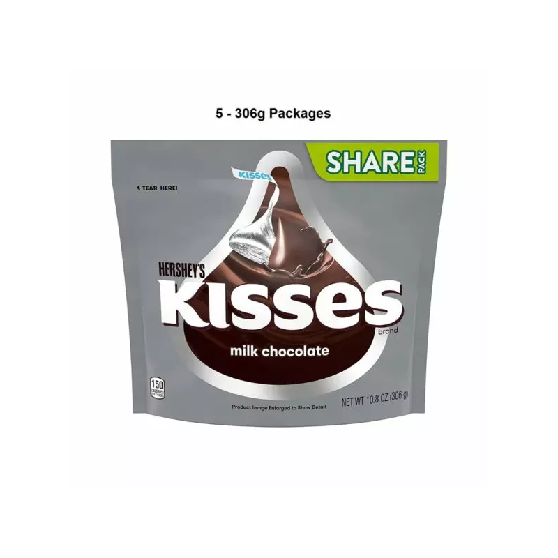 Hershey's Kisses Milk Chocolate Share Pack 306g
