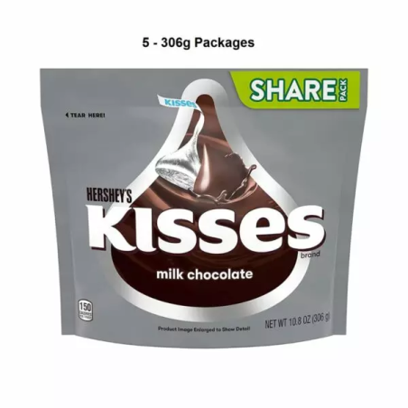 Hershey's Kisses Milk Chocolate Share Pack 306g