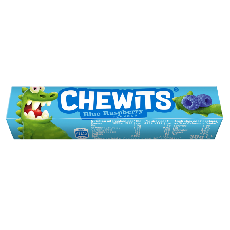 Chewits Blue Raspberry Stick Pack 30g