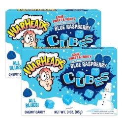 Warheads Blue Raspberry Blizzard Cubes 85g